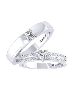 Nhẫn kim cương nữ 24K
